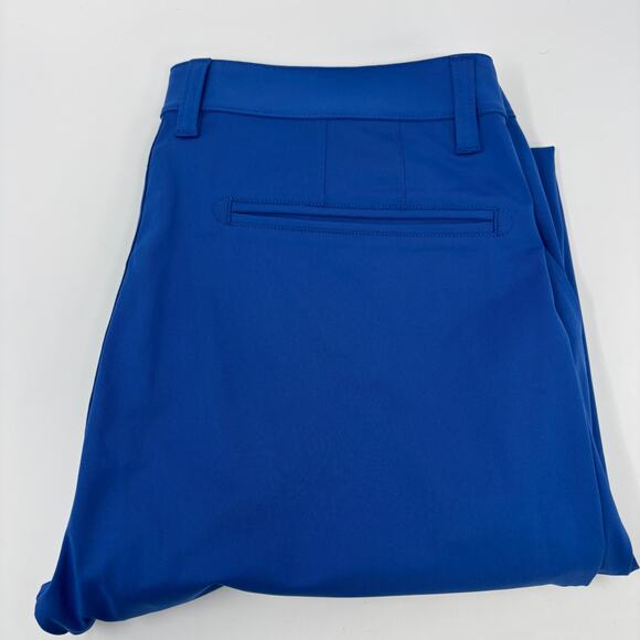 Rhone Mens 33x34 Blue Commuter Travel Flat Front‎ Pants